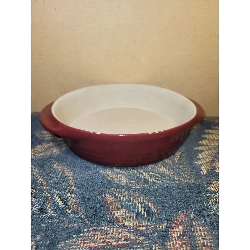 Pampered Chef Cranberry Deep Dish Stoneware Baker 061104